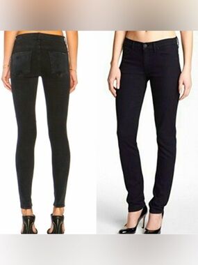 Hudson Black Colette Midrise Skinny Jean, Size 30, NWOT